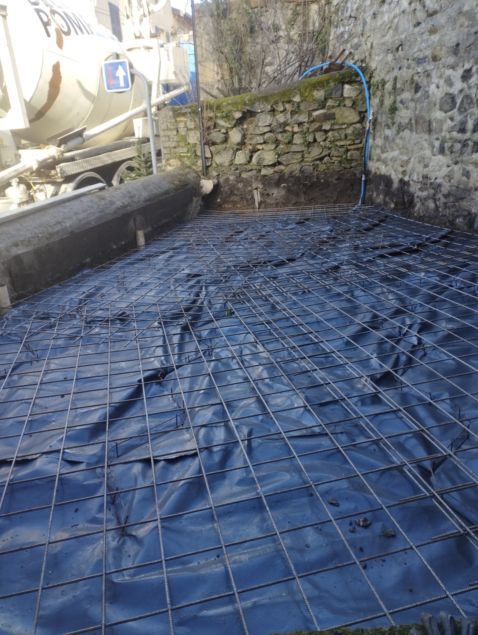 Préparation de la dalle